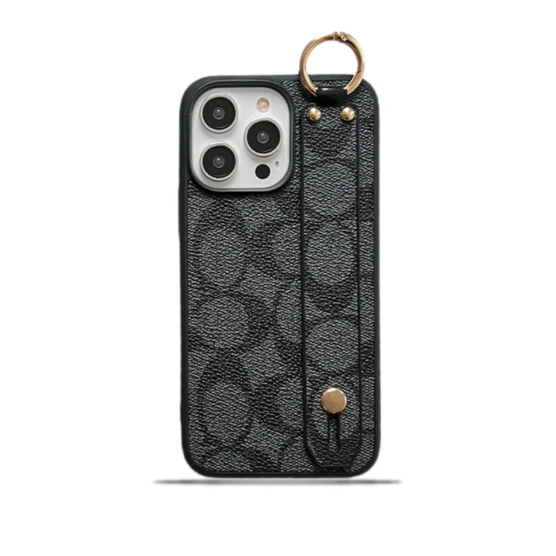 Coach iPhone Case With Holder Black-SW240330 - Wholesale & Influencer