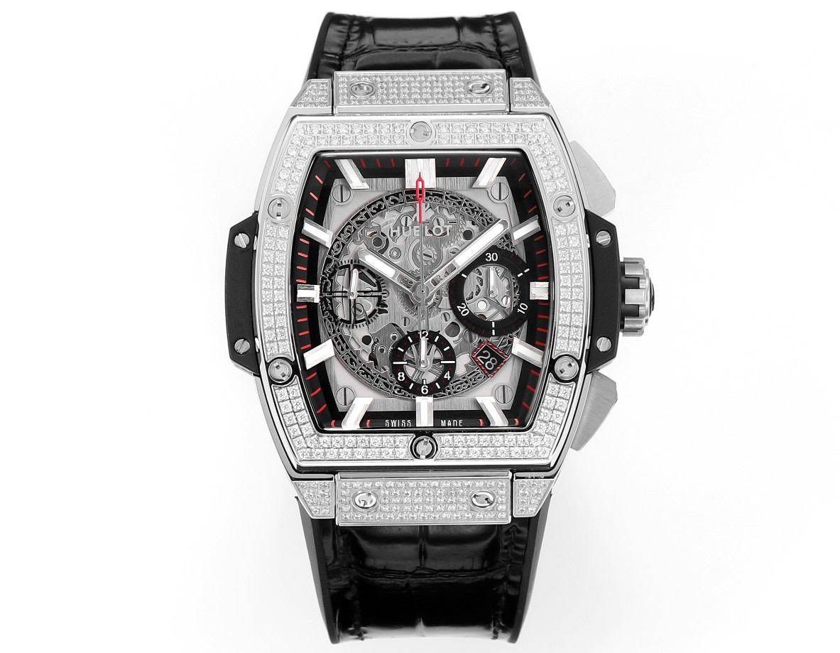 Hublot SPIRIT OF BIG BANG Chronograph, 45 mm Textured rubber strap(1:1 replica) - Top club