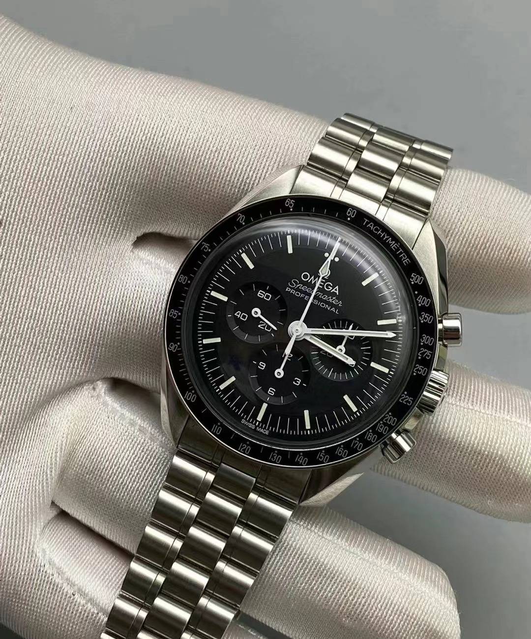 OMEGA Omega Speedmaster Series Moon Watch Master Chronometer Black Stainless Steel 42mm310.30.42.50.01.001(1:1 replica) - Top club