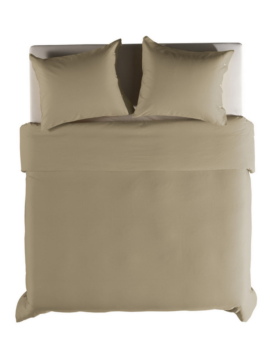 Yellow Dekbedovertrek Katoen Cialda - pale khaki