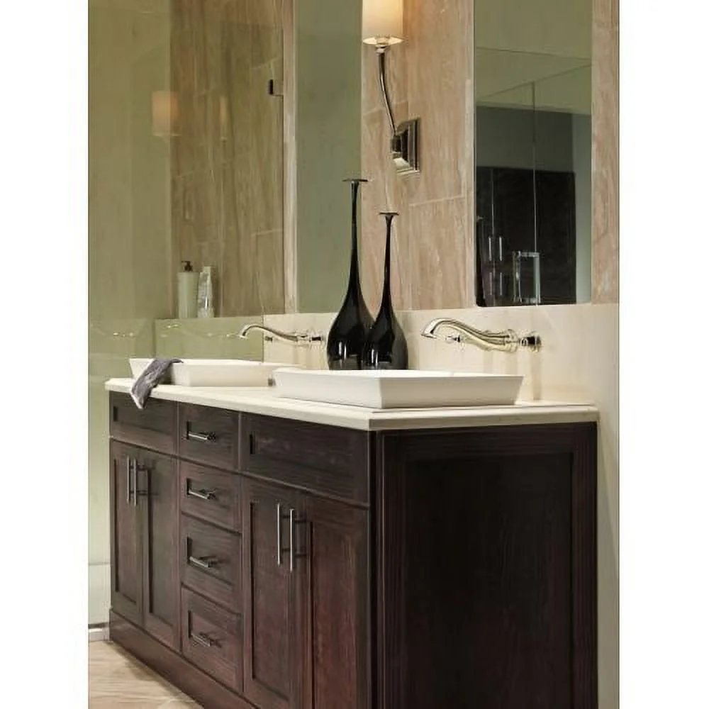 Delta Cassidy Two Handle Wall-Mount Bathroom Faucet Trim in Chrome (Valve Not Included) T3597LF-WL