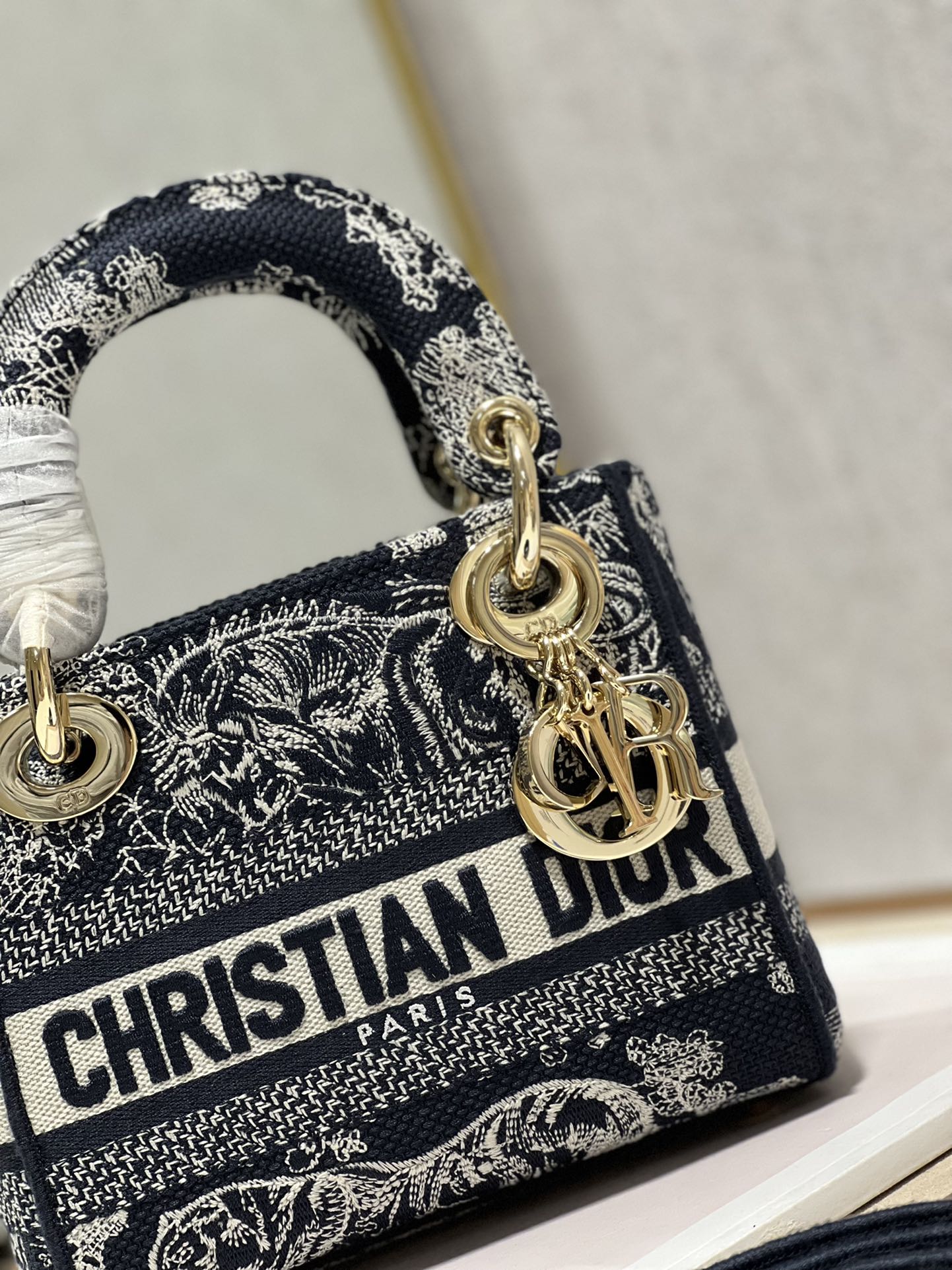 Mini Lady D-Lite Bag Black  For Women 6.5in/17cm1:1High-quality replica