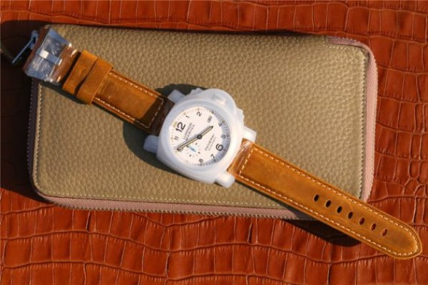 Replica Panerai PAM1499 S XF White Dial Brown Asso Strap P9010 - Top club