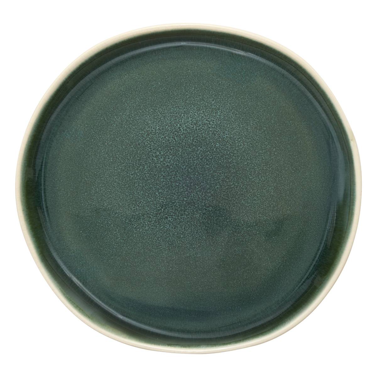 Dessert plate"Wonja" Earthenware, D.20.6 cm, Green