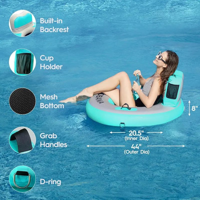 Inflatable Floating Ring Hammock And River Tube - 6-Circle, 8-Circle, 10-Circle Or 3-6-Circle - Image 15 Inflatable Floating Ring Hammock And River Tube - 6-Circle, 8-Circle, 10-Circle Or 3-6-Circle - Image 15