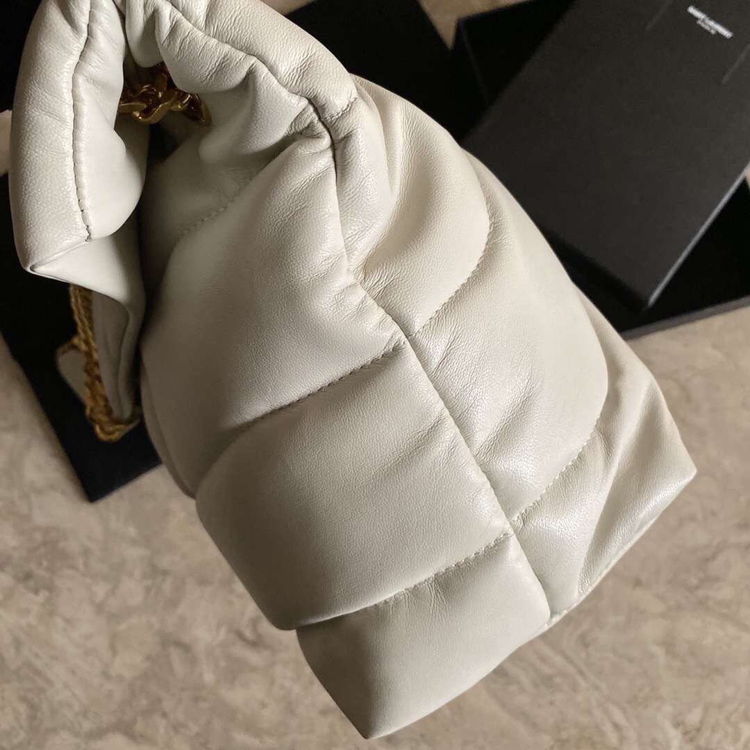 PUFFER SMALL BAG IN QUILTED SUEDE1:1High-quality replica