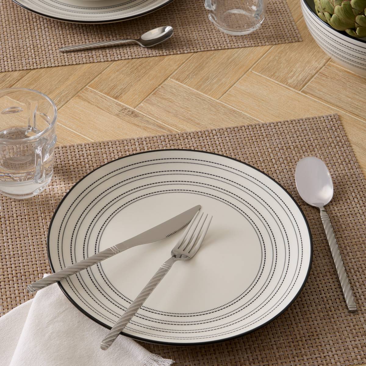 24-piece cutlery set "Spirale" Stainless steel, Silver