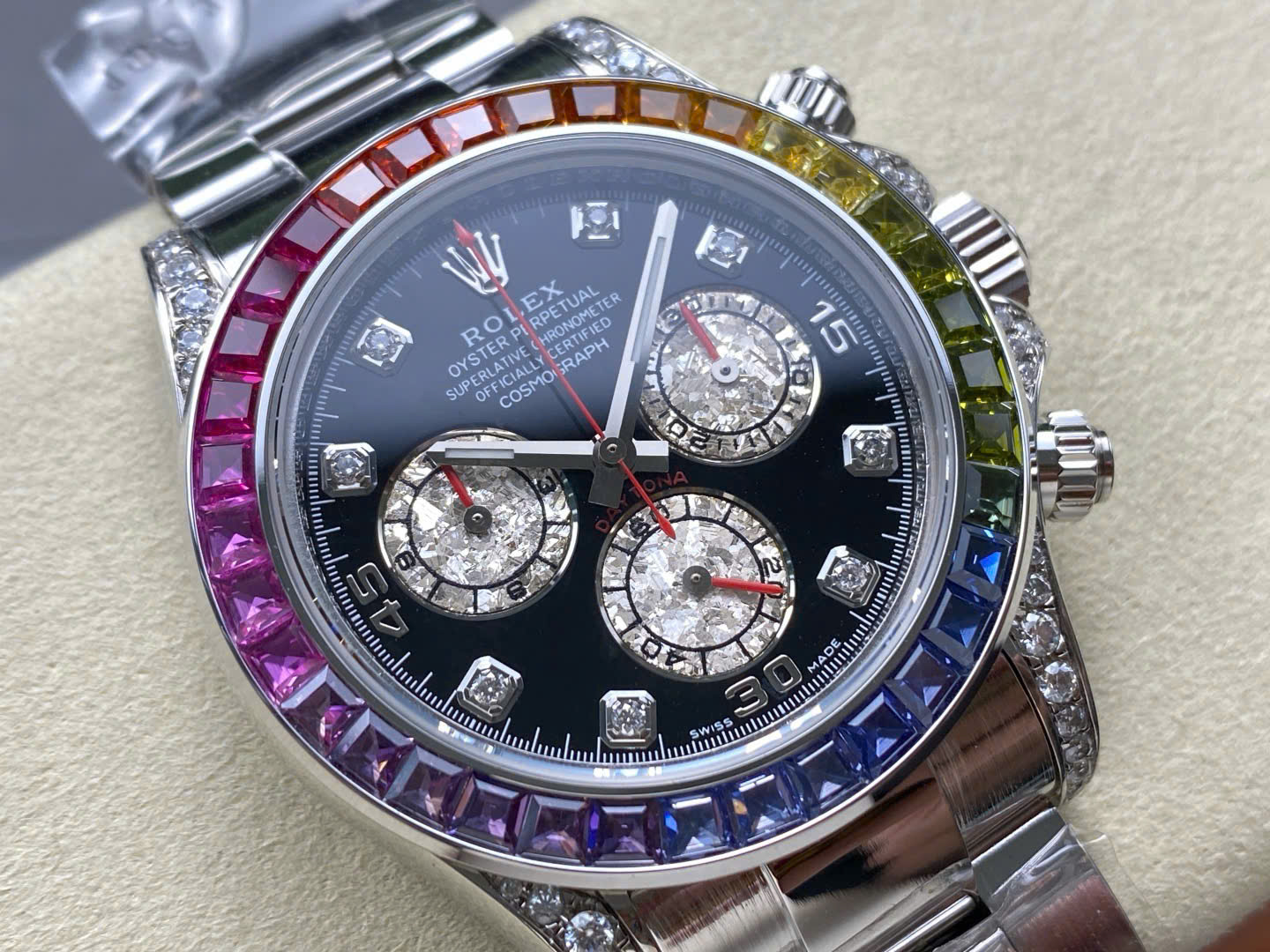 Rolex Cosmograph Rainbow Weight 220 Grams Best Replica Watches 40mm - Top club