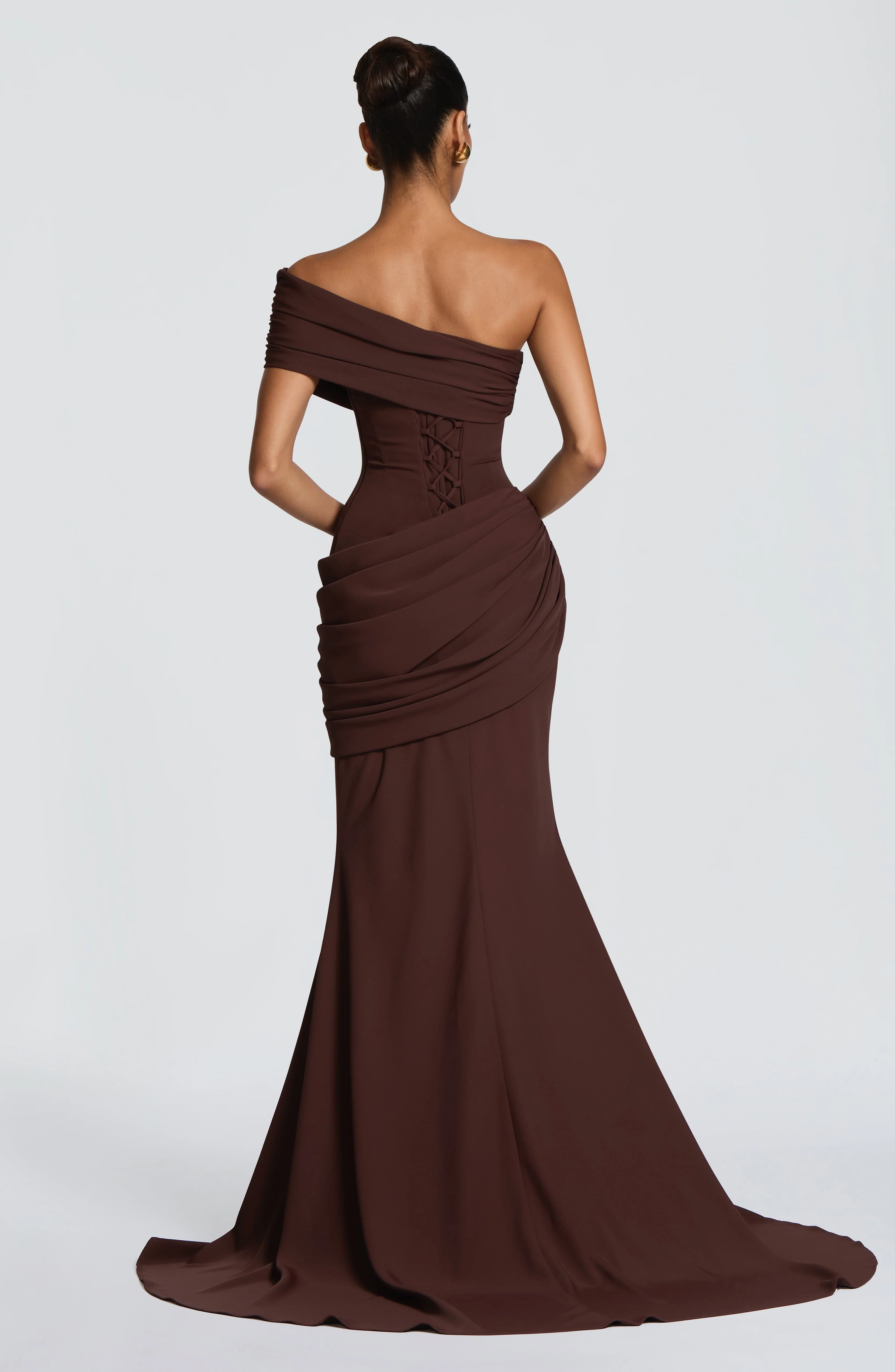 Kasia Gown - Plum Brown