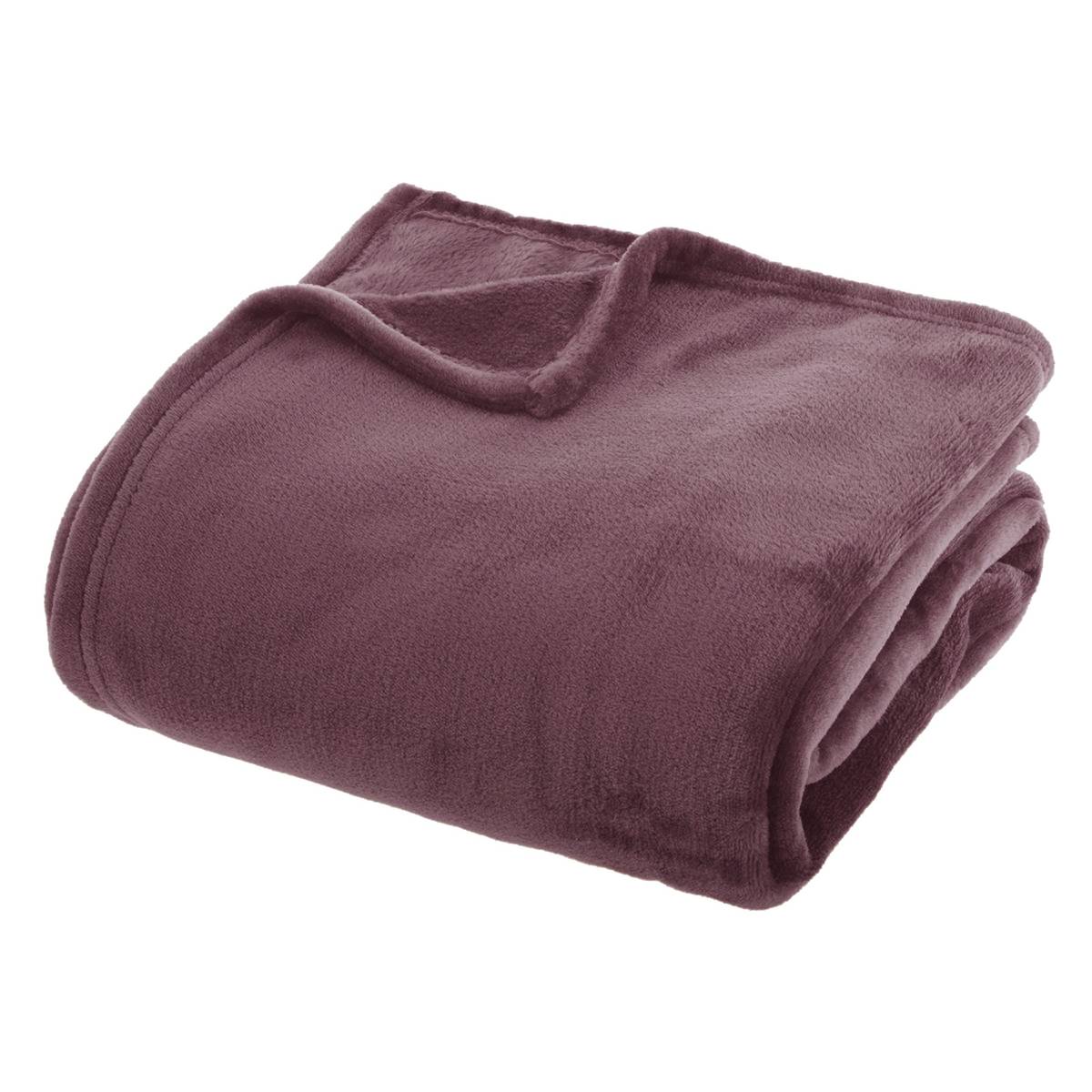 Flannel Throw "Ollis" Light Violet, 230x180 cm