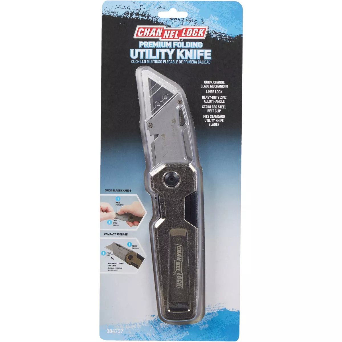 Channellock Heavy-Duty Folding Utility Knife