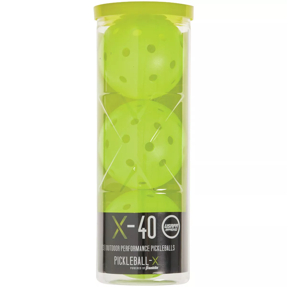 Franklin X-40 Optic USAPA Approved Outdoor Pickleball (3-Pack)