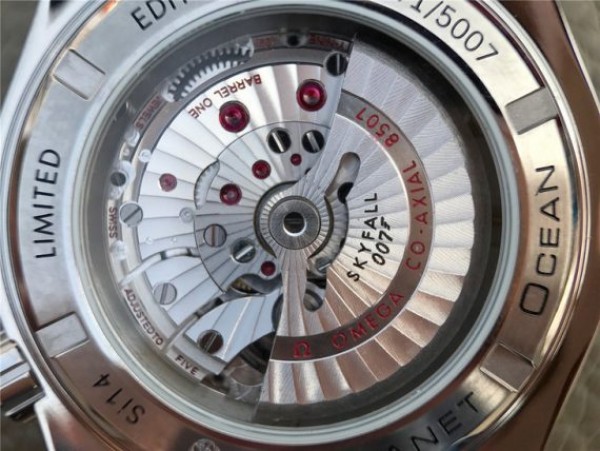 Replica Omega Planet Ocean Professional Blue Liquidmetal Bezel 45mm OMF Rubber Strap A8500 - Top club