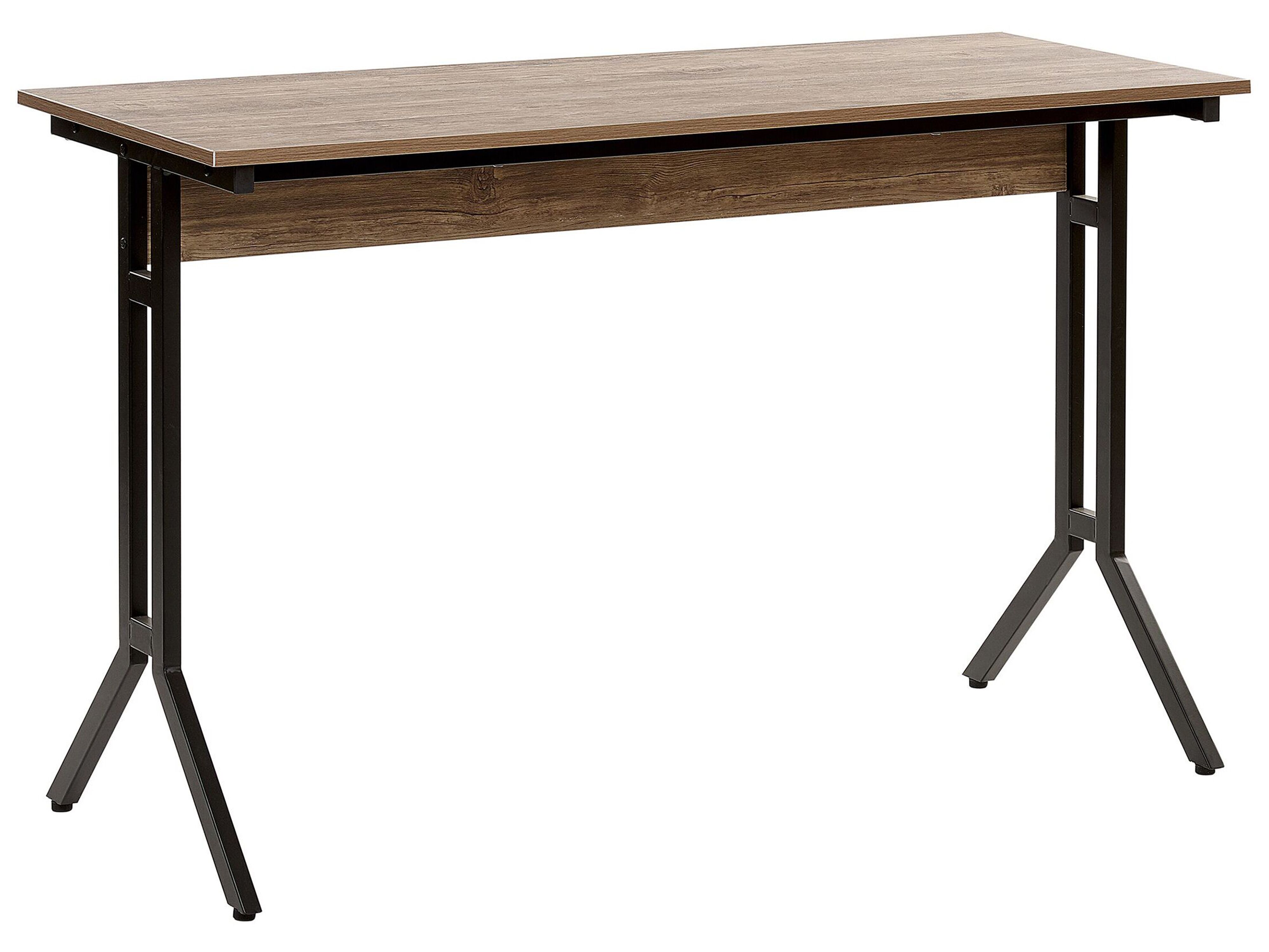 Home Office Desk CREEK Dark Brown 120 cm 48 cm
