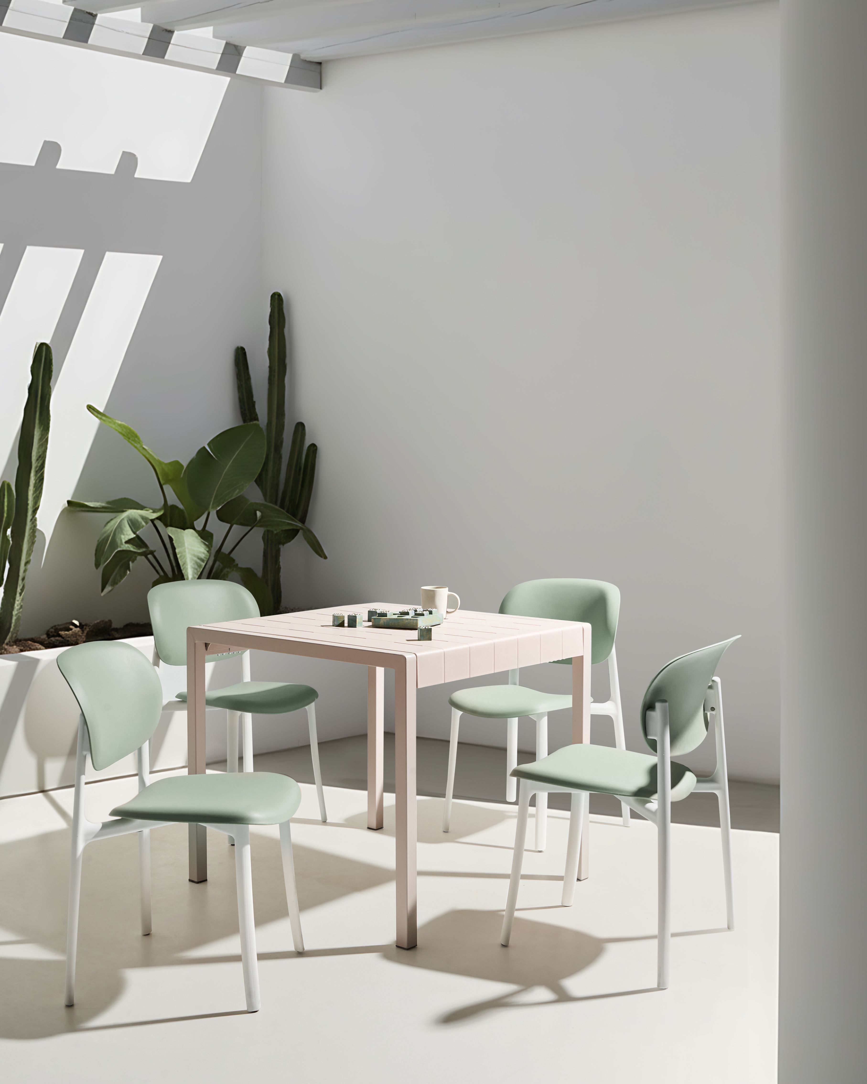 Set of 4 Garden Chairs MUSANO Green