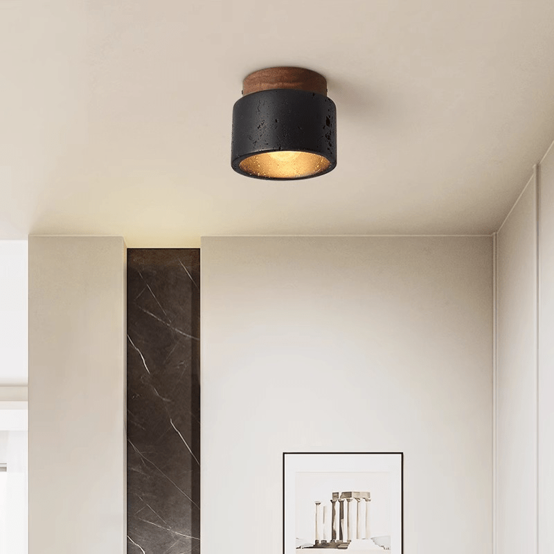 NatuurLicht – Stenen Plafondlamp – Stijlvolle Harmonie tussen Natuur en Design