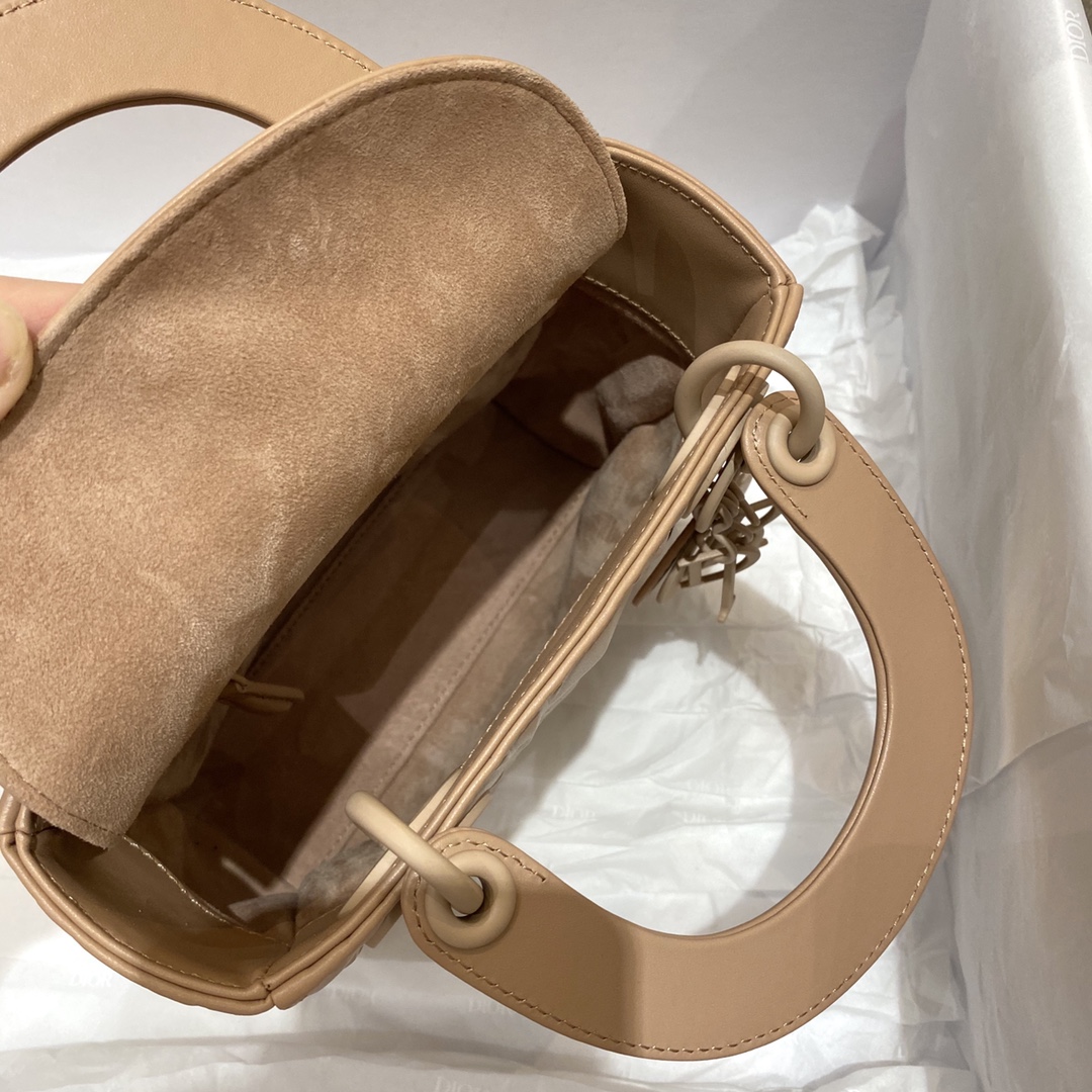 Dior Christian Dior Mini Lady Bag Beige For Women 6.5in/17cm1:1High-quality replica