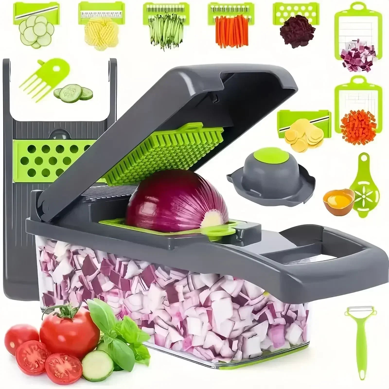 ChopMaster | 14/16-in-1 Multifunctionele Groentesnijder