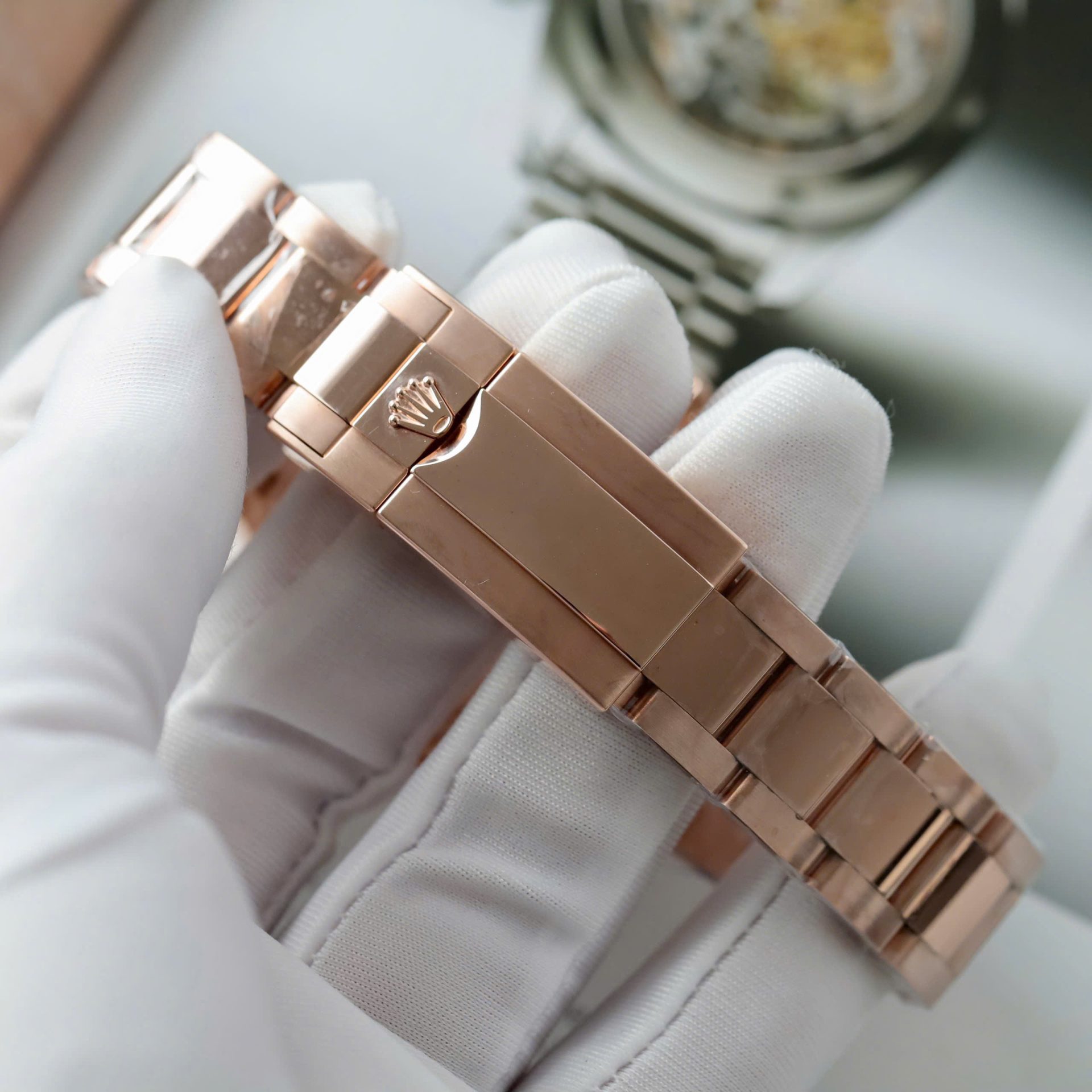Rolex Daytona Copies Watch Custom Gold Wrapped 18K + Movement Calibre 4131 40mm - Top club