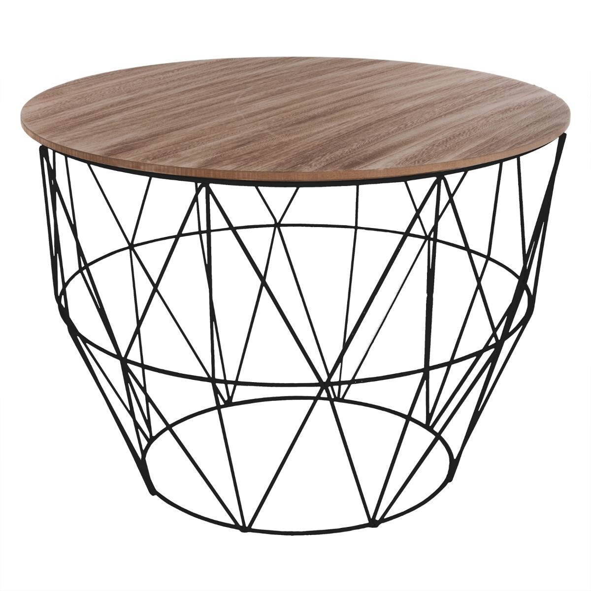 Coffee table "Atomic" Black, H.56 cm