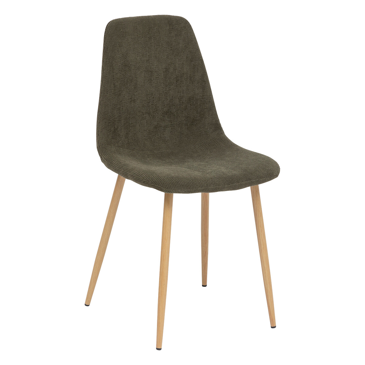 "Roka" chair Khaki green velvet