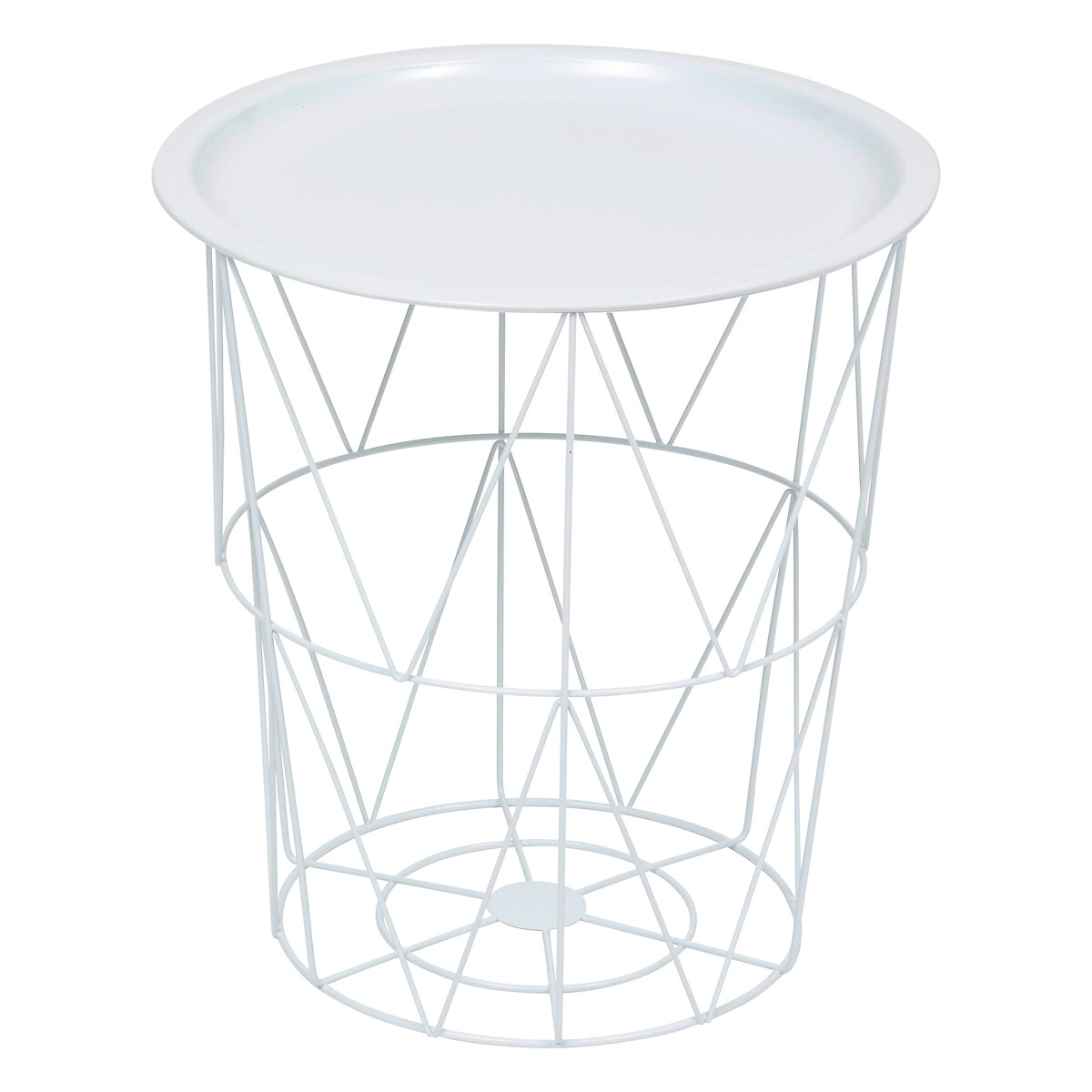 Side table "Kumi" White, 40x37x37 cm