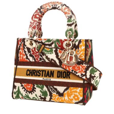Dior Lady D- Lite handbag in blue canvas1:1High-quality replica