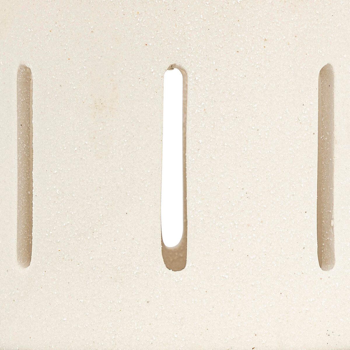 Ceramic candle jar "Nuna" White, H.11 cm