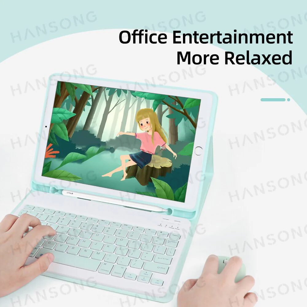 PU Leather iPad Case with Stand and Keyboard - Wholesale & Influencer