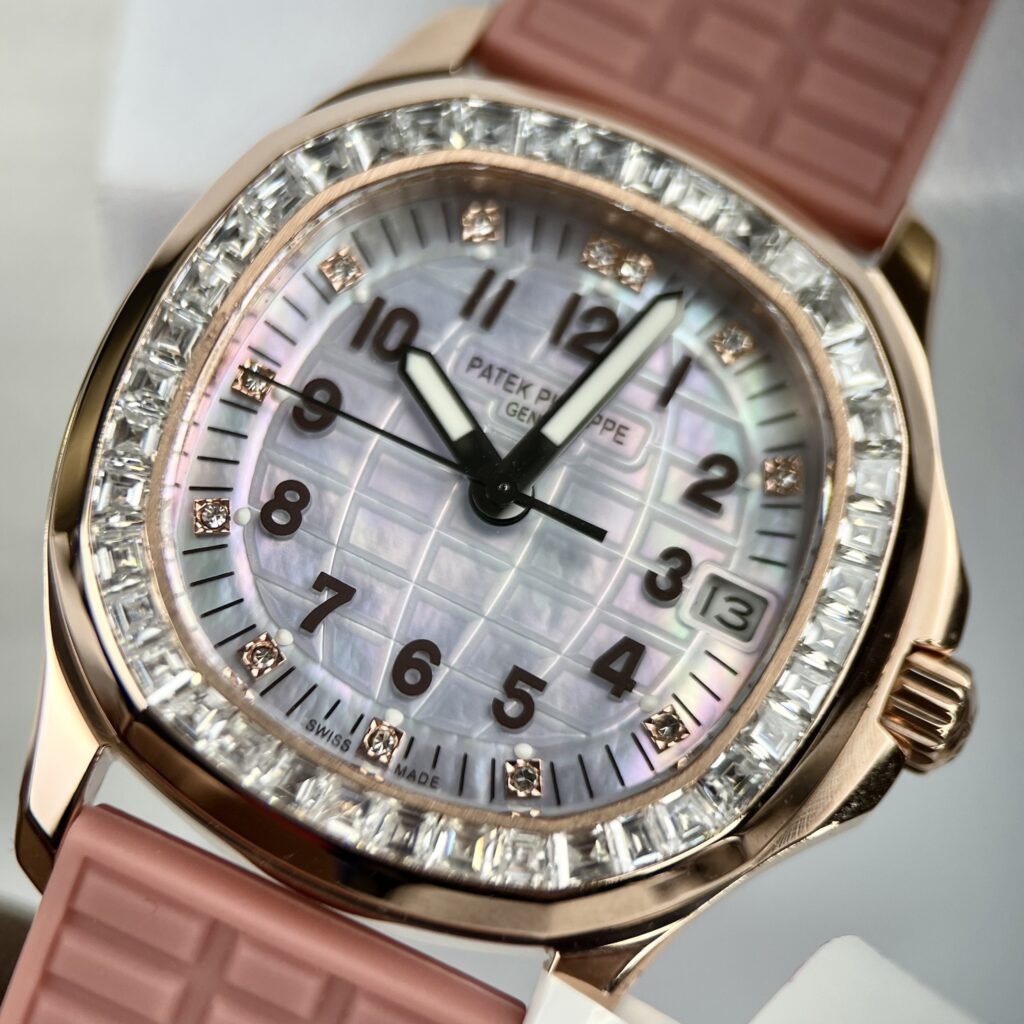 Patek Philippe Replica 11 Watch Aquanaut 5072R Gold Wrapped Moissanite Diamond 35.6mm - Top club