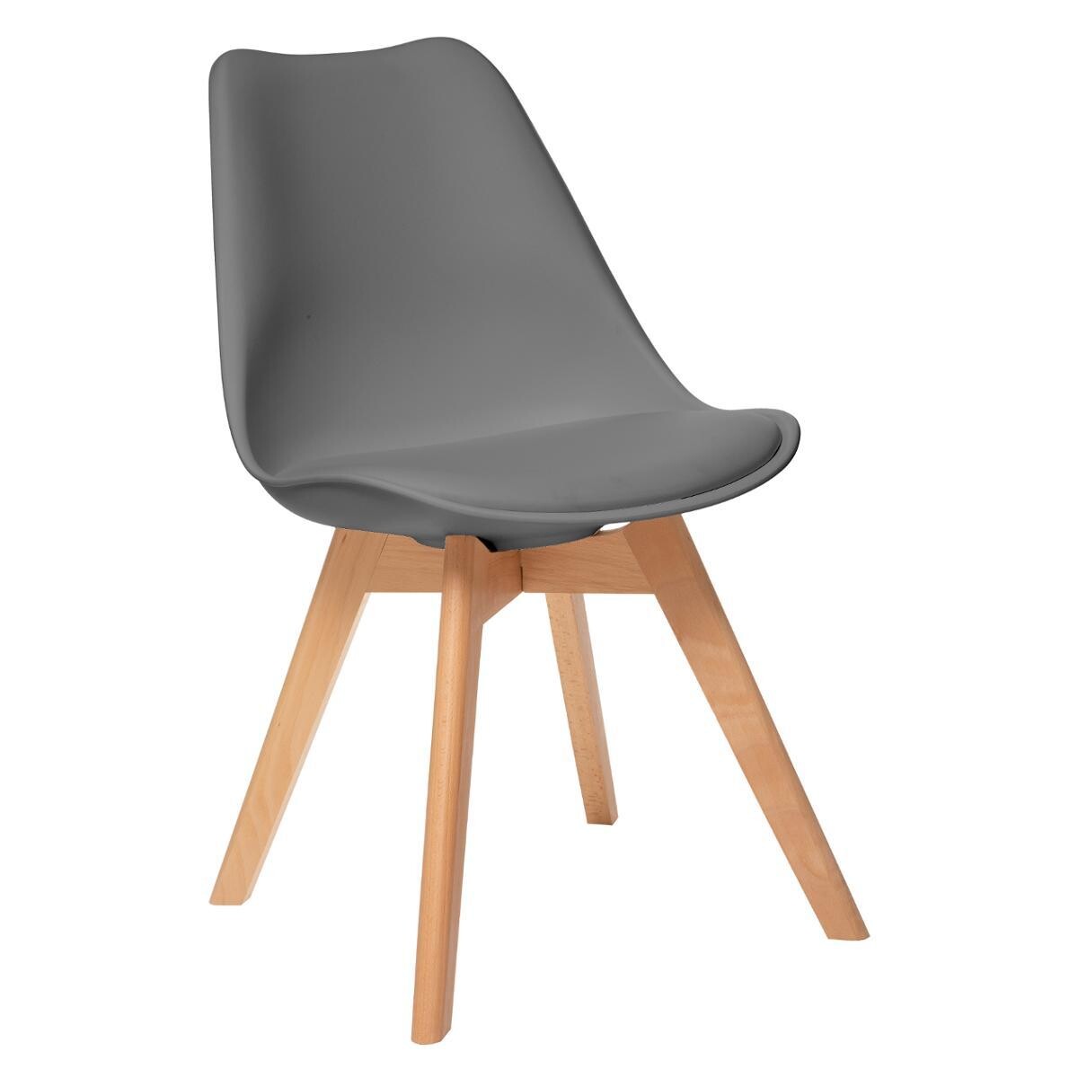 Chair "Baya", beech legs Slate grey