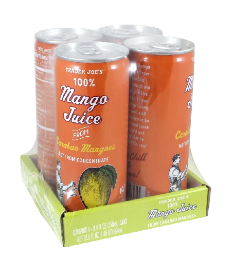 100% Mango Juice From Carabao Mangoes – Premium Tropical Drink 8.45 Fl Oz