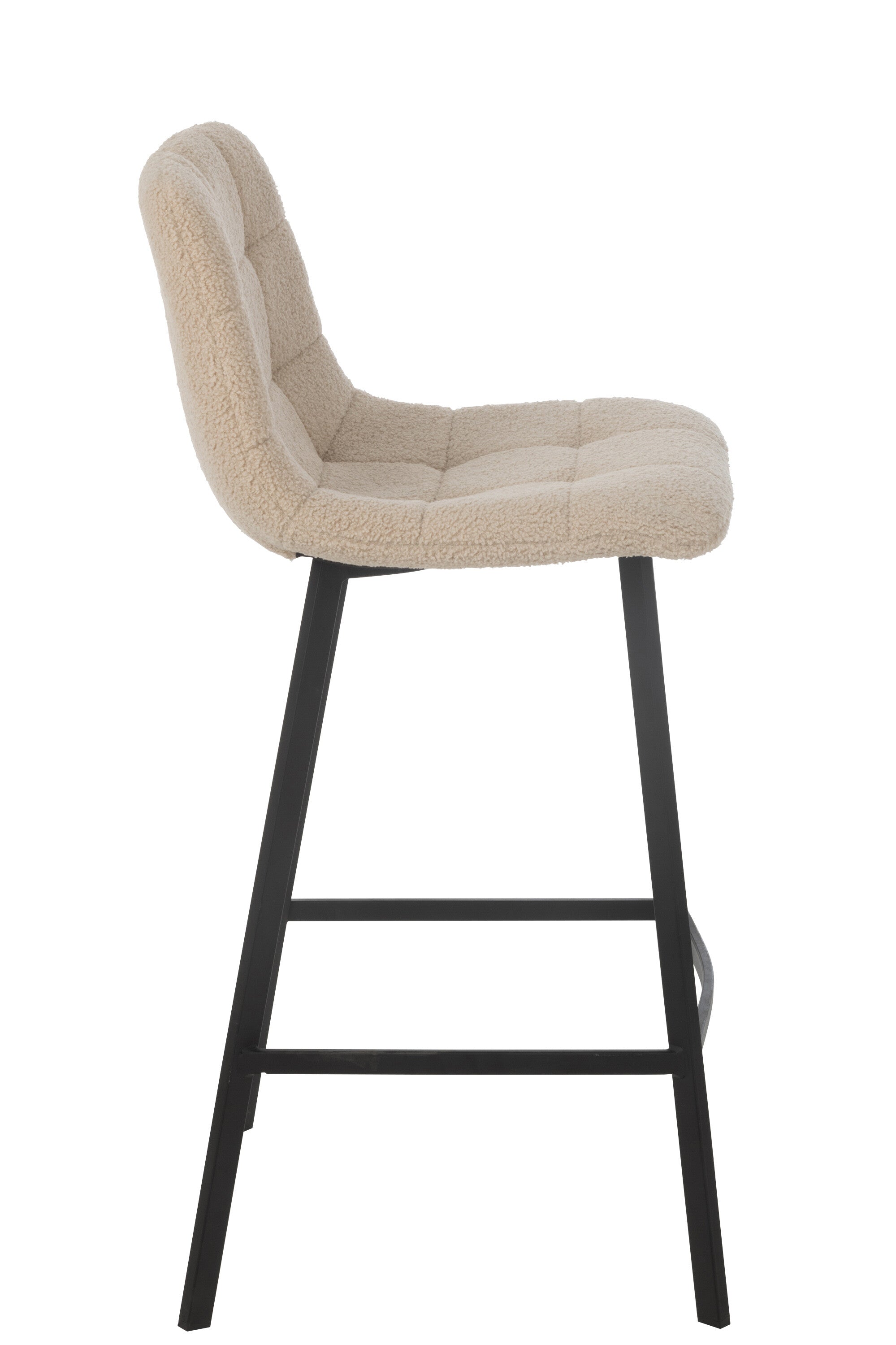 J-Line barstoel kent - metaal polyester - wit