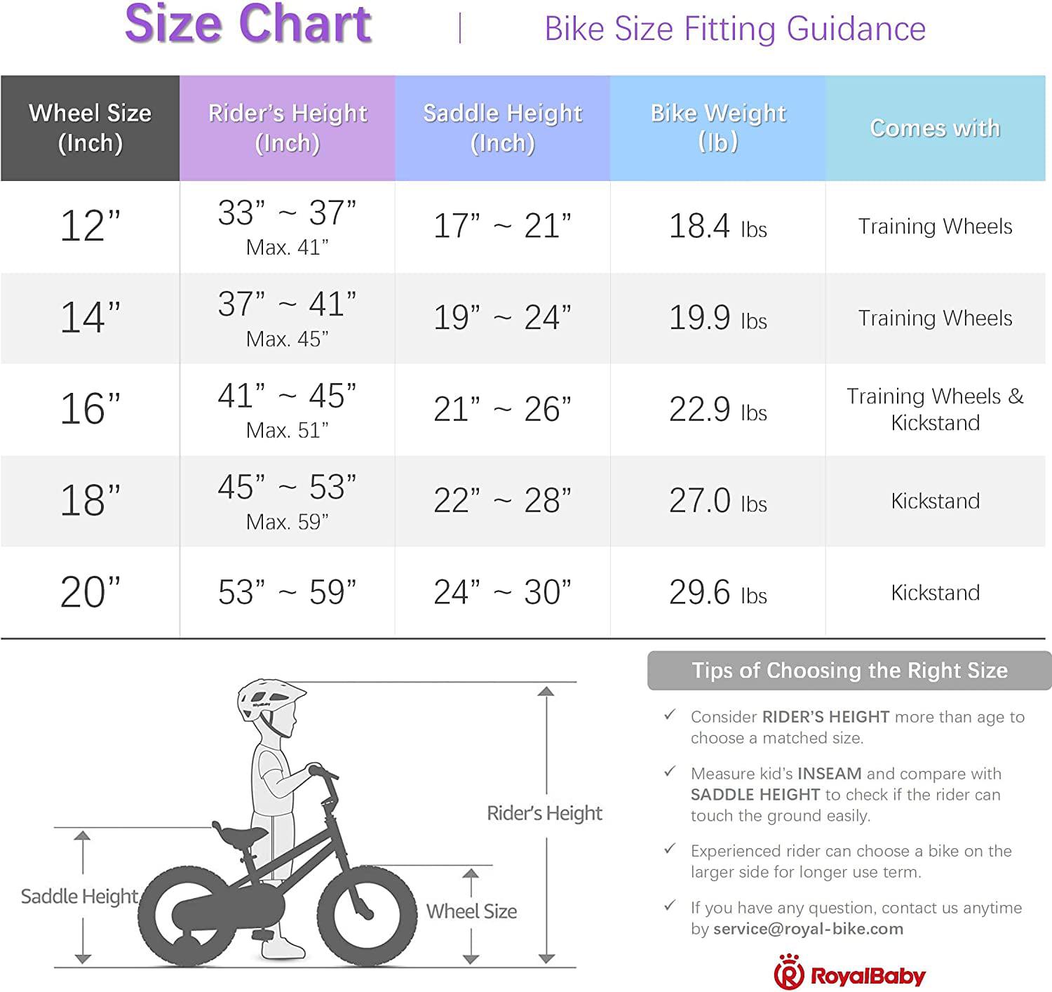 Royalbaby Girls Bike 20 Inch Hony Bike Purple With Kickstand - Image 4
