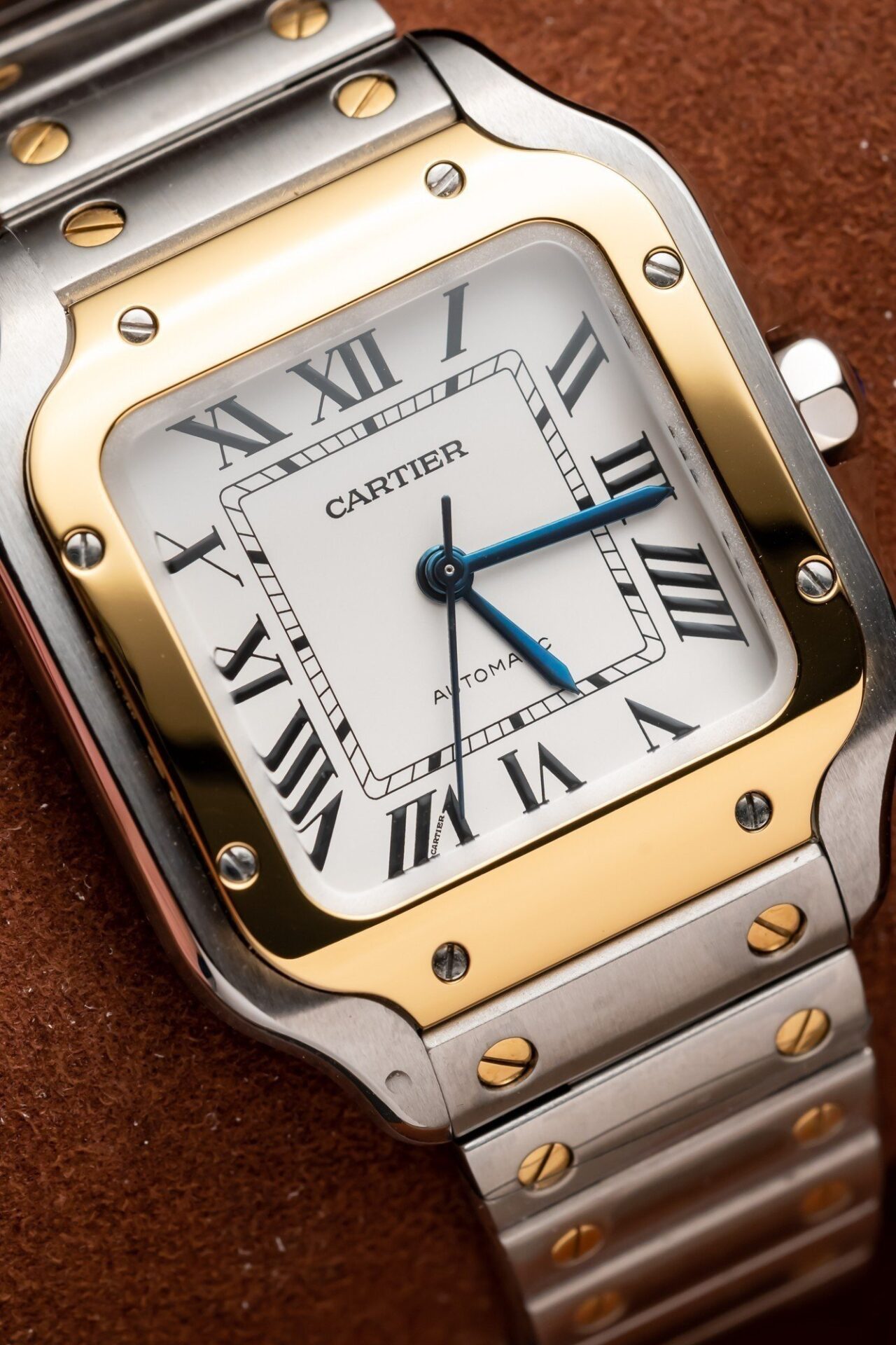 Cartier Santos WSSA0029 Replica 1:1 Watch Women s Demi Gold BV Factory 35mm - Elite Watch Atelier