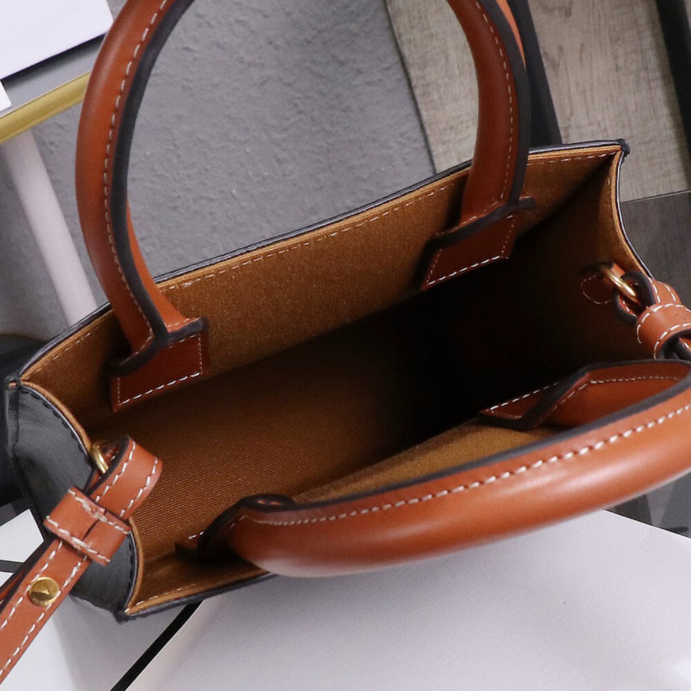 CELINE Mini Vertical Cabas IN Triomphe Canvas with Celine print1:1High-quality replica