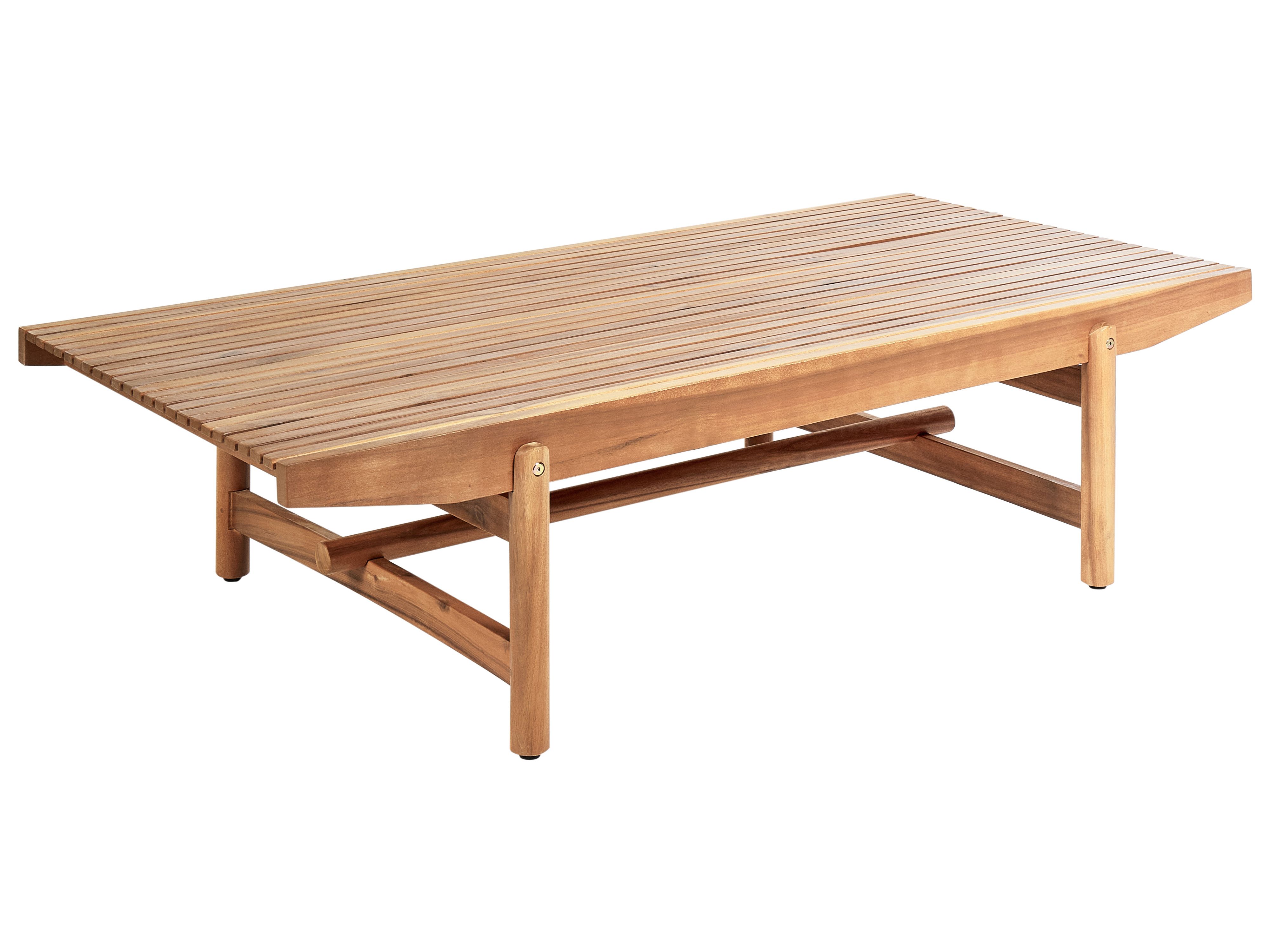 Garden Coffee Table GIAVENO 145 cm 79 cm Acacia Wood Brown