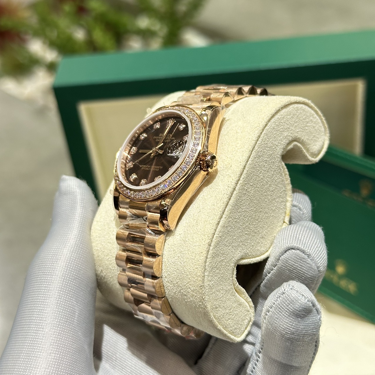 Rolex DateJust Super Fake Watch Chocolate Dial Oyster Strap BP Factory 31mm - Elite Watch Atelier
