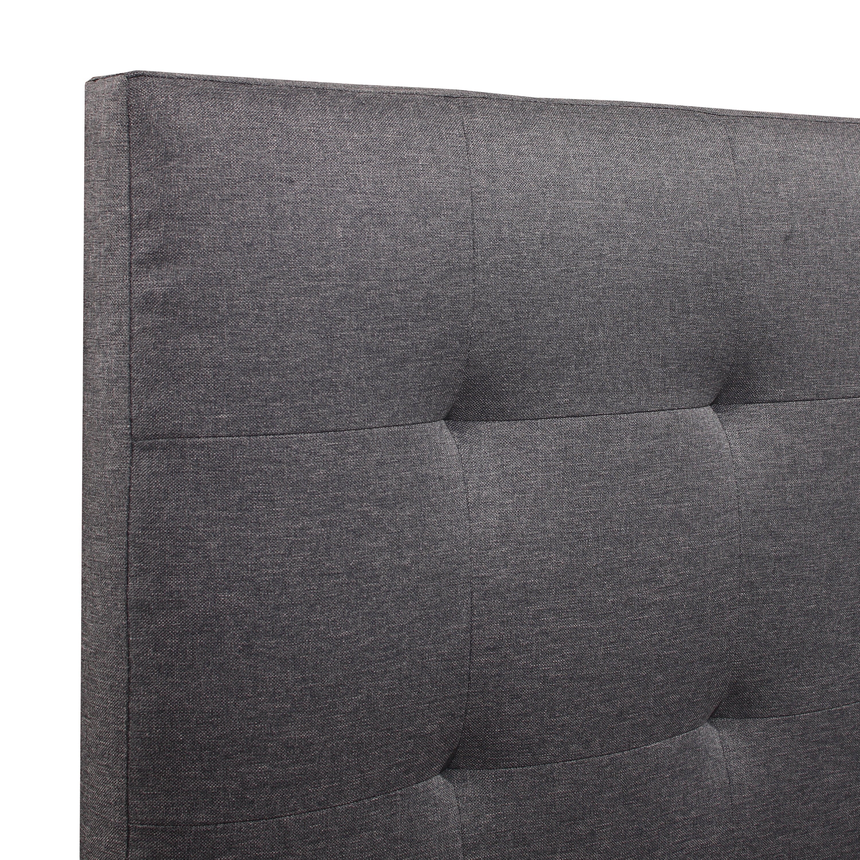 Emory Upholstered Twin Platform Bed with 2 Storage Drawers, Gray, by Hillsdale Living Essentials - Image 3