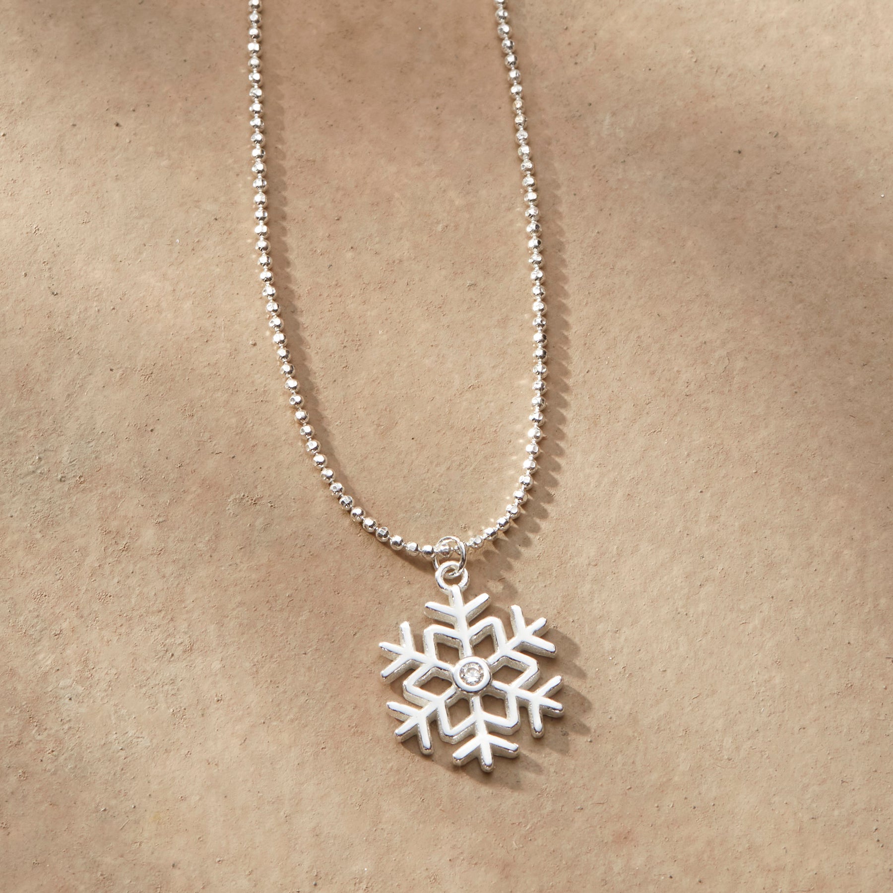 Silver Snowfall Necklace - Sundance Clothing