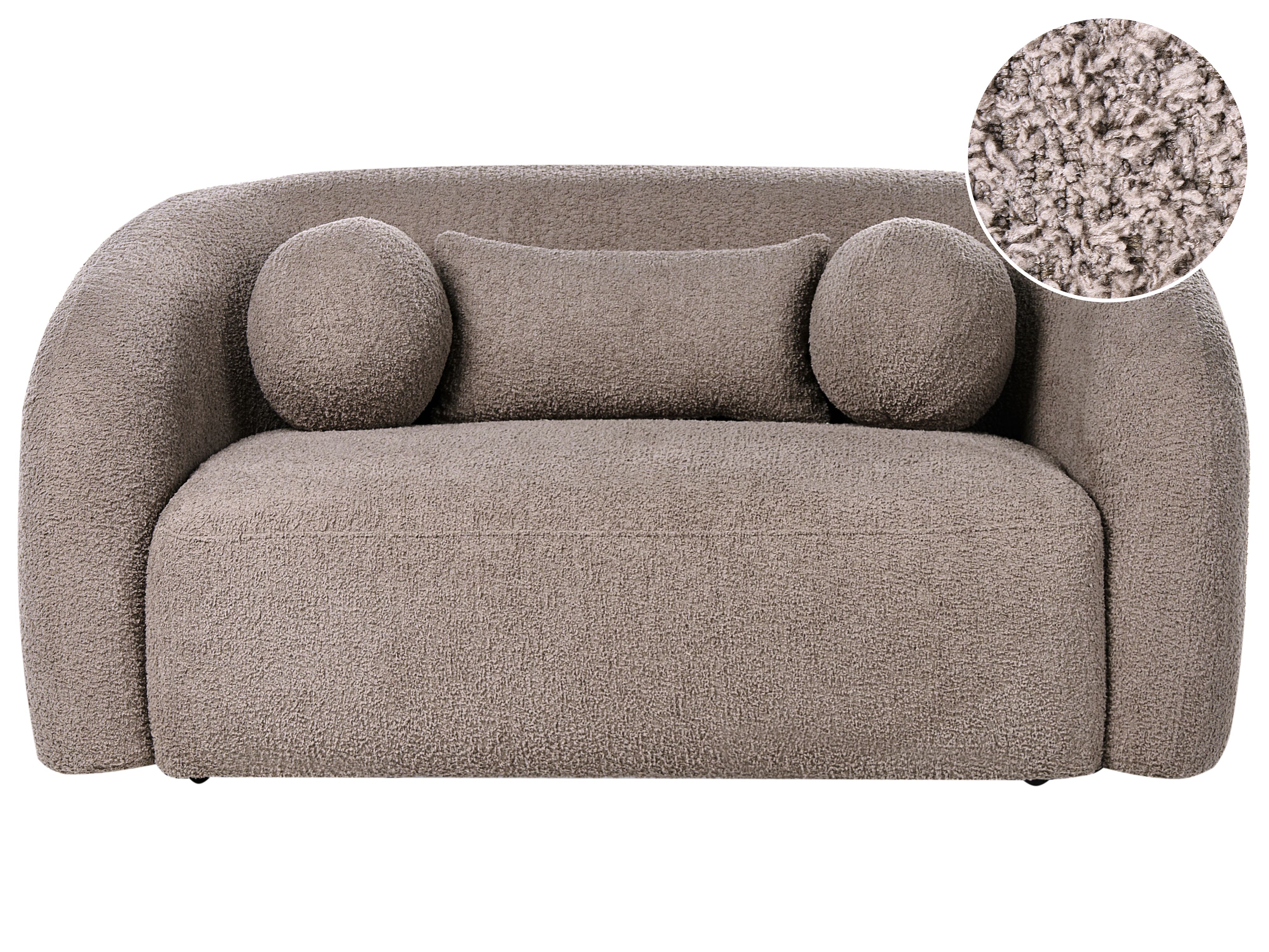 Sofa 2 Seater EGEDAAL Boucle Taupe
