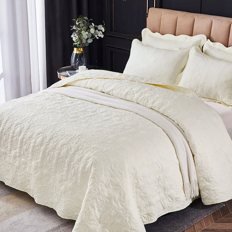 ElegantTouch - Wit Geïmpregneerd Katoenen Quilt