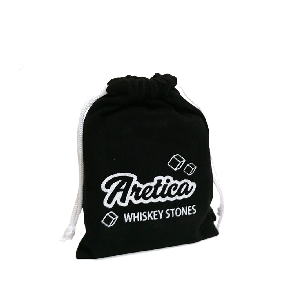 Aretica Whiskey stones - Ijsblokken van natuursteen - set van 9 stuks