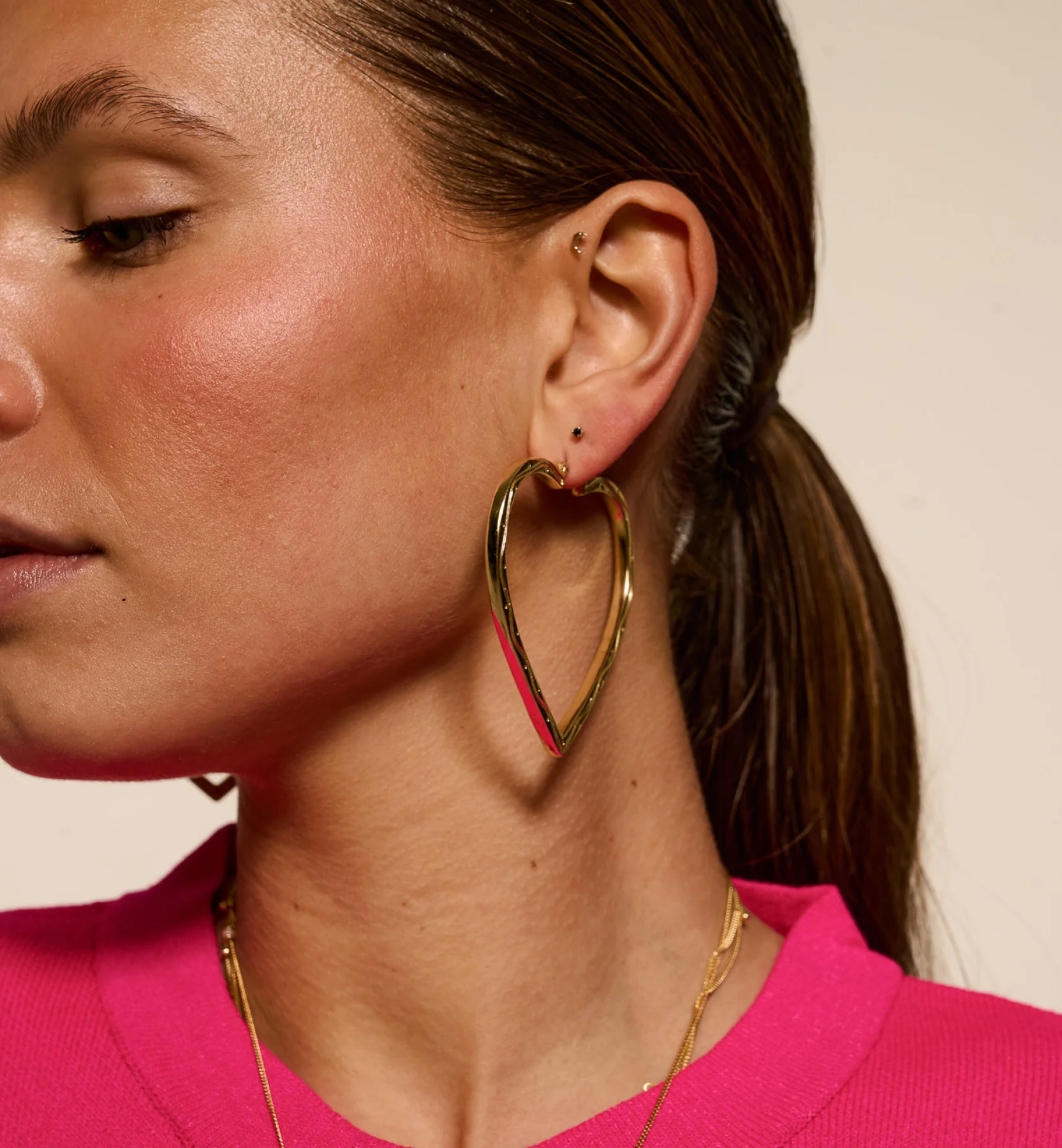 Funky Love Hoop Earrings