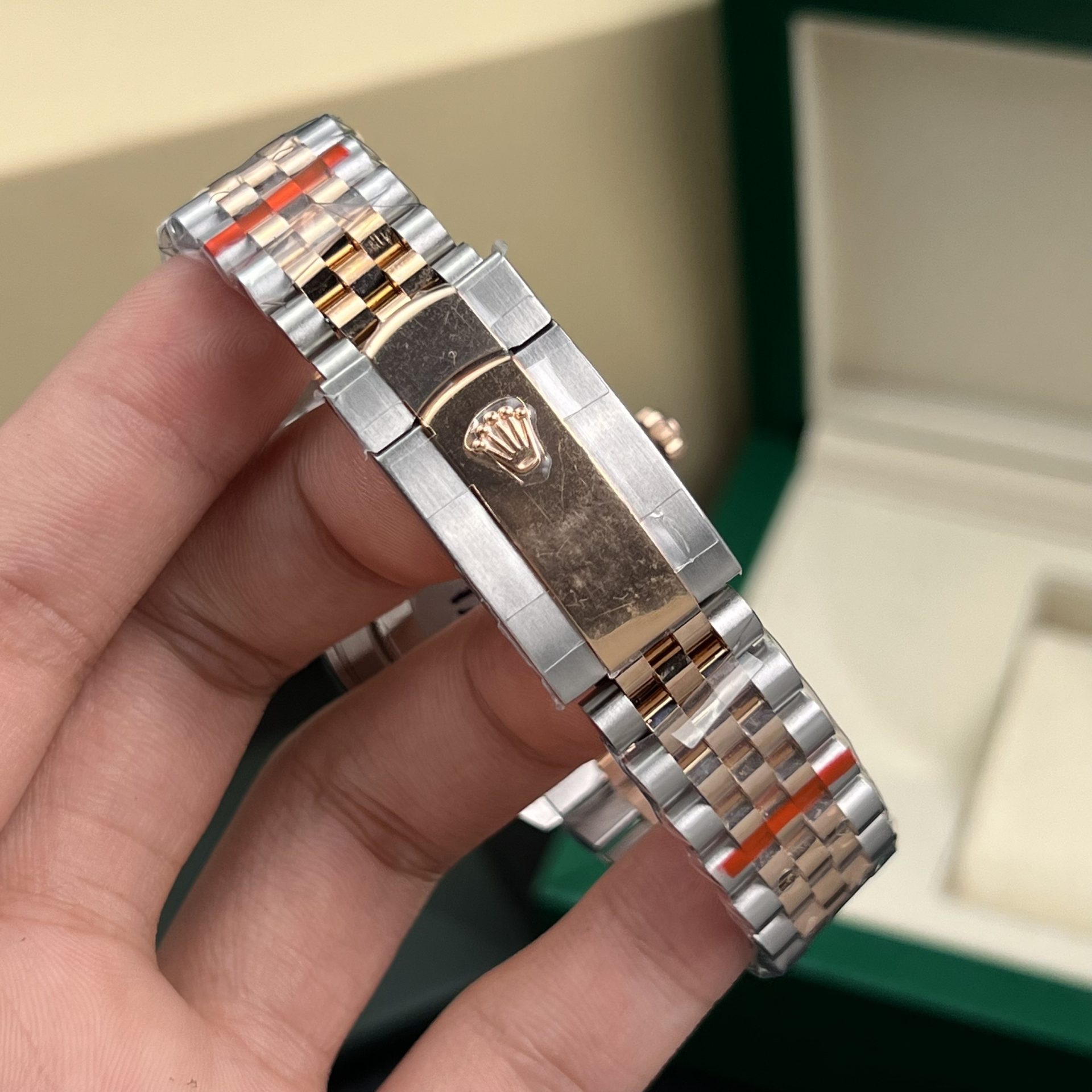 Rolex Replica Watches DateJust Gold Wrapped Chocolate Dial GM Factory 41mm - Elite Watch Atelier