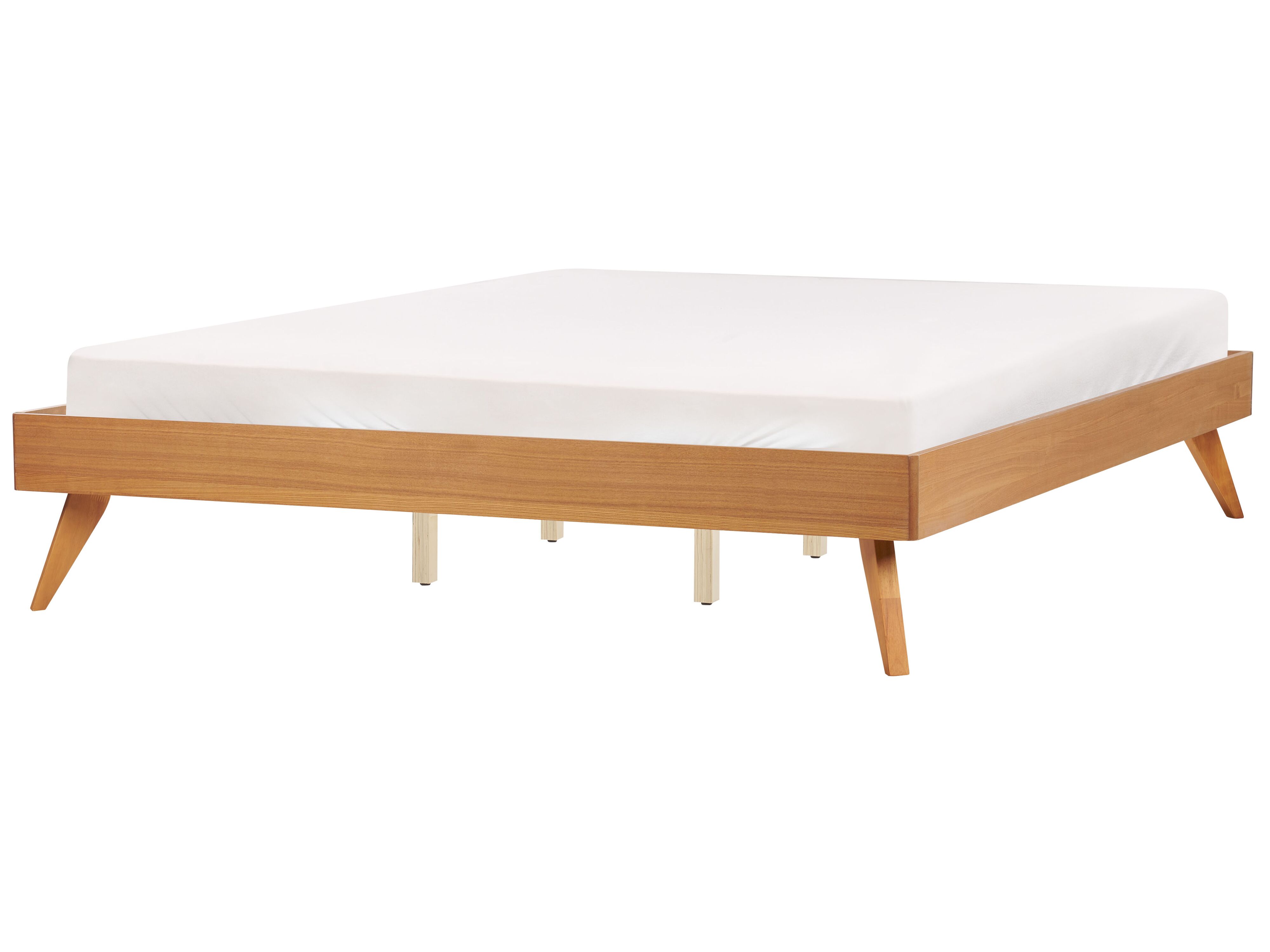 Bed without Headboard BERRIC 180 x 200 cm (EU Super King) Natural Ash Wood