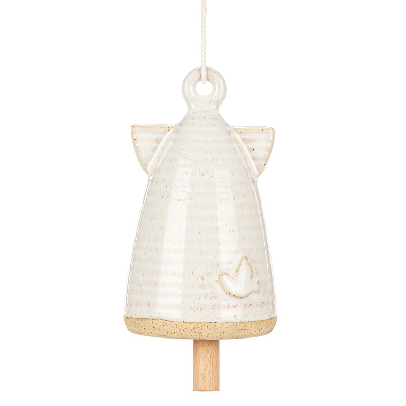 Ceramic Hanging Angel Bell - MIDNIGHT VELVET CATALOG