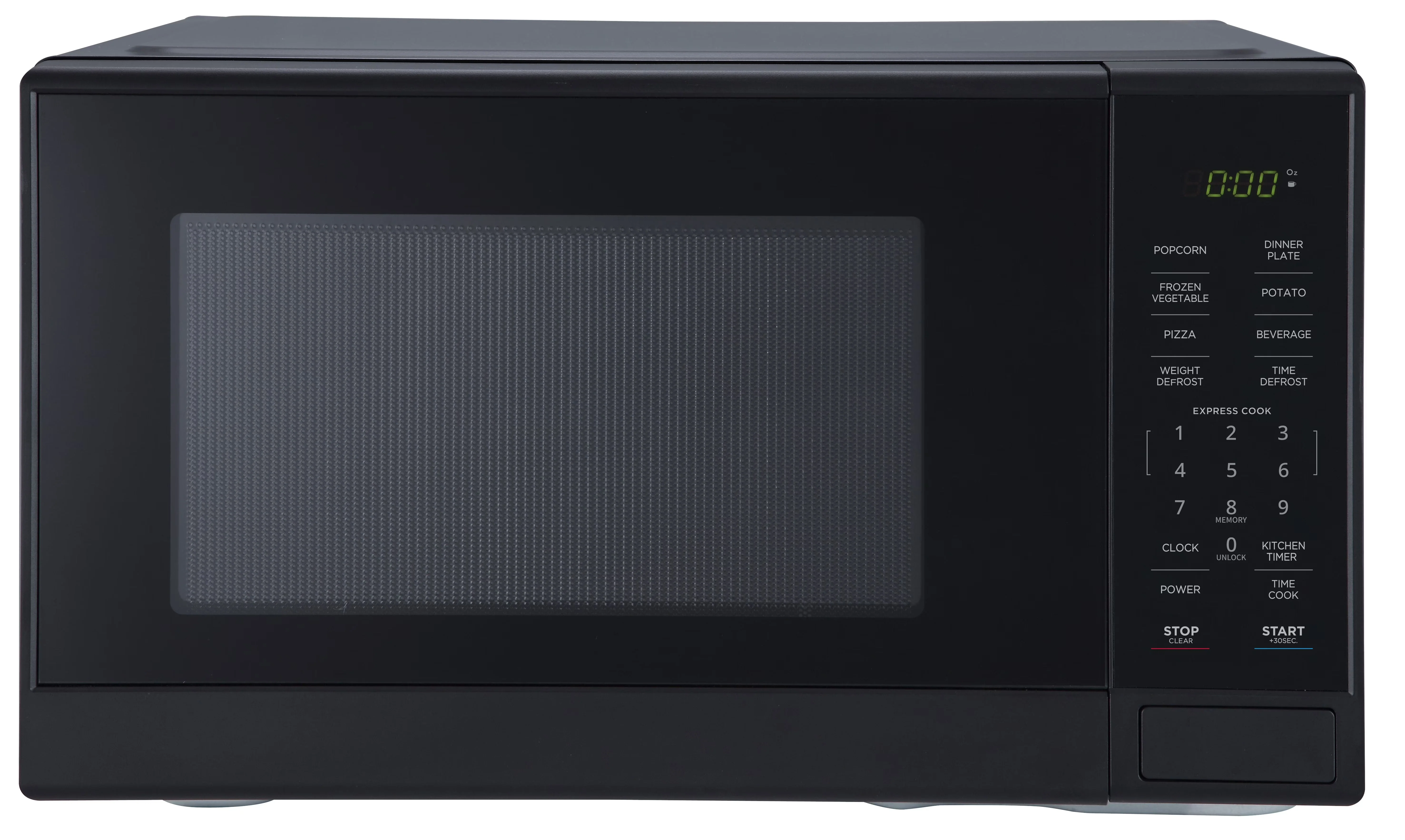 Mainstays 1.1 Cu. Ft. Countertop Microwave Oven, Black - MS8436193153-03