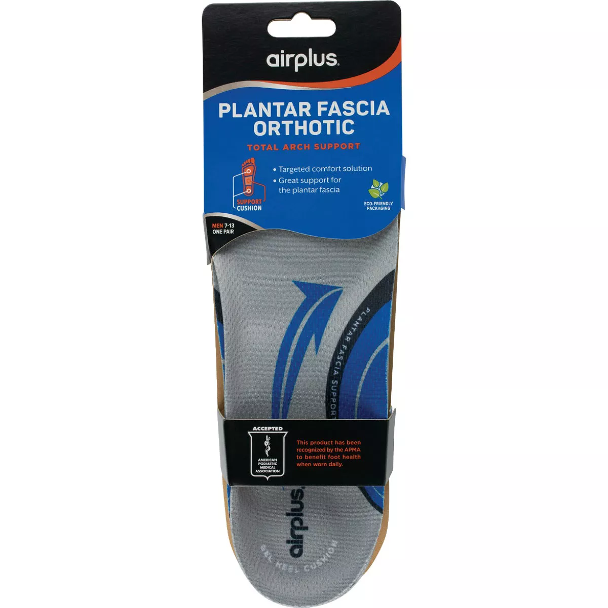 Implus Airplus Men's 7 to 12 Plantar Fascia Insoles