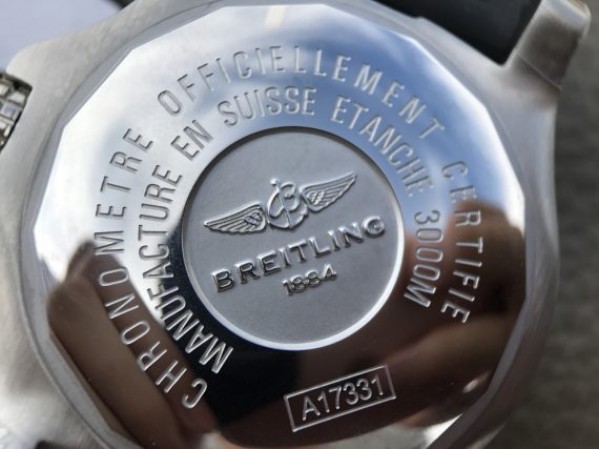 Replica Breitling Avenger II Seawolf SS GF Black Dial Black Rubber Strap A2824 - Top club